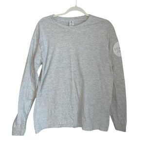 Trader Joe’s Long Sleeve Heather Grey T-Shirt
